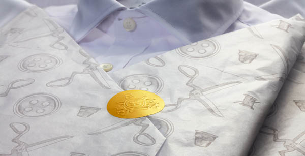 Wrapping paper and embossed sticker - Design by Bold