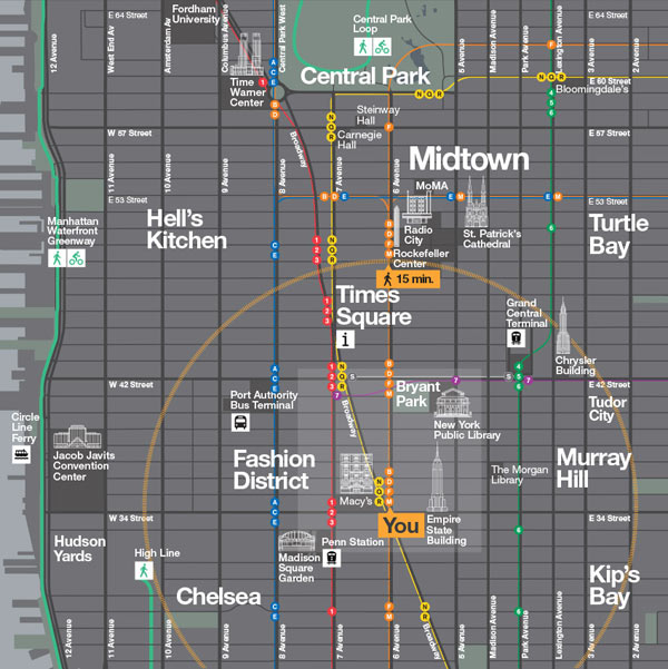 WalkNYC Wayfinding System - Map