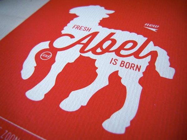 Birth card design and concept by Jacques & Lise