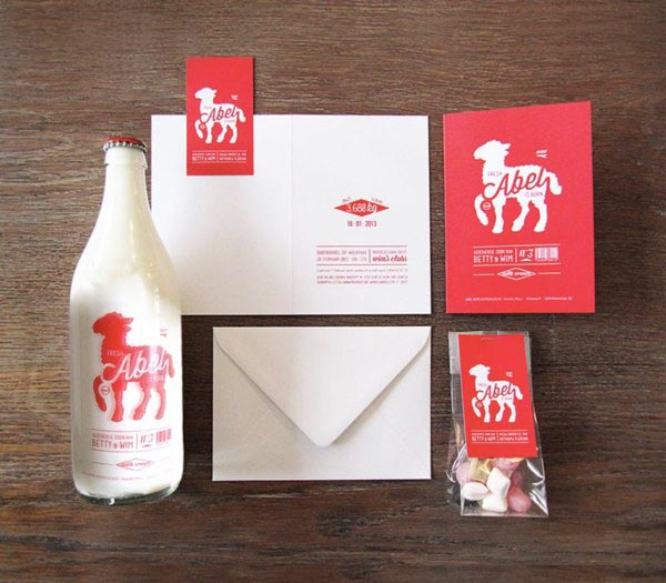 Birth card design and concept by Jacques & Lise