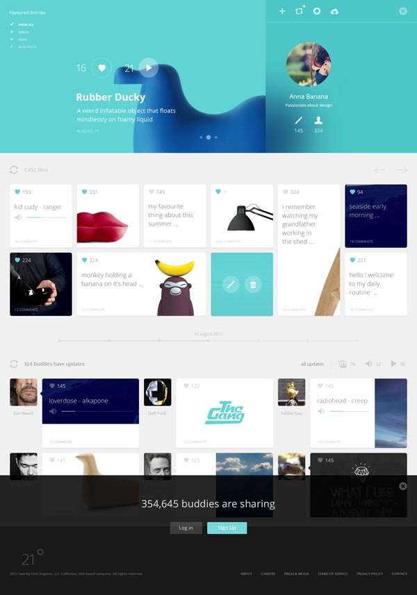 21 Degrees - Web Design by Cosmin Daniel Capitanu