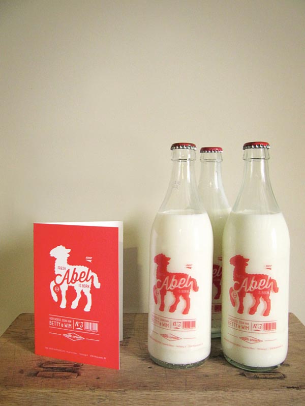Birth card design and concept by Jacques & Lise