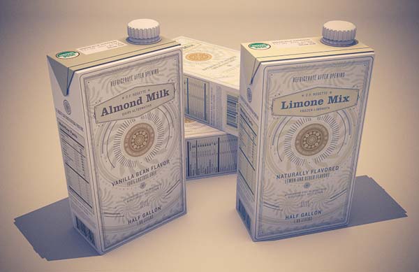 Almond Milk and Limone Mix Packaging Design by Alex Varanese Almond Milk and Limone Mix Packaging Design by Alex Varanese