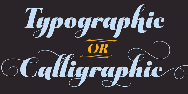 Aparo bold calligraphic typeface by DSType Foundry