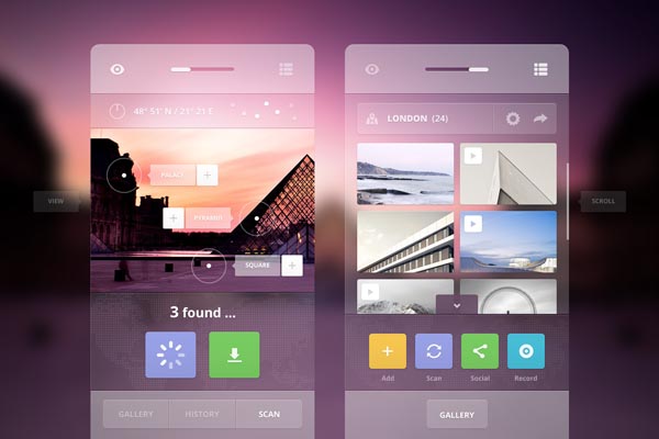 Augmented Tourist User Interface Design by Cosmin Daniel Capitanu