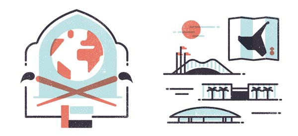 Brownbook - editorial illustrations by MUTI about arts and culture in the Middle East Brownbook - editorial illustrations by MUTI about arts and culture in the Middle East