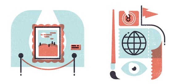 Brownbook - editorial illustrations by MUTI about arts and culture in the Middle East Brownbook - editorial illustrations by MUTI about arts and culture in the Middle East