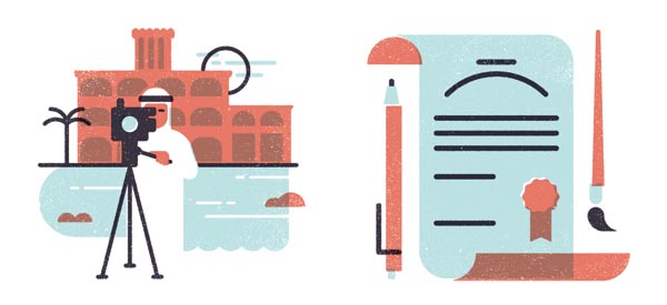 Brownbook - editorial illustrations by MUTI about arts and culture in the Middle East Brownbook - editorial illustrations by MUTI about arts and culture in the Middle East