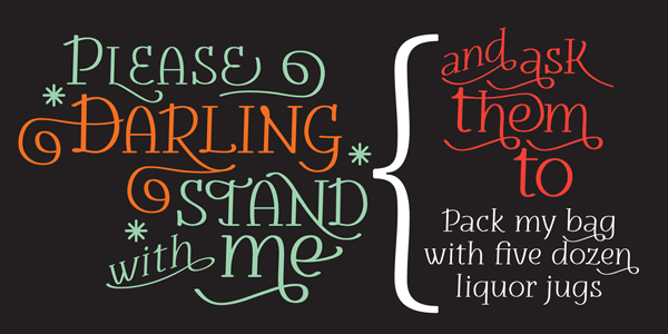 Darling Vintage Font by Daniel Justi Darling Vintage Font by Daniel Justi