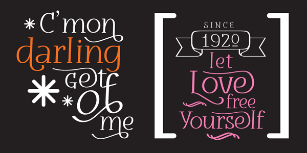 Darling Vintage Typeface by Daniel Justi Darling Vintage Typeface by Daniel Justi