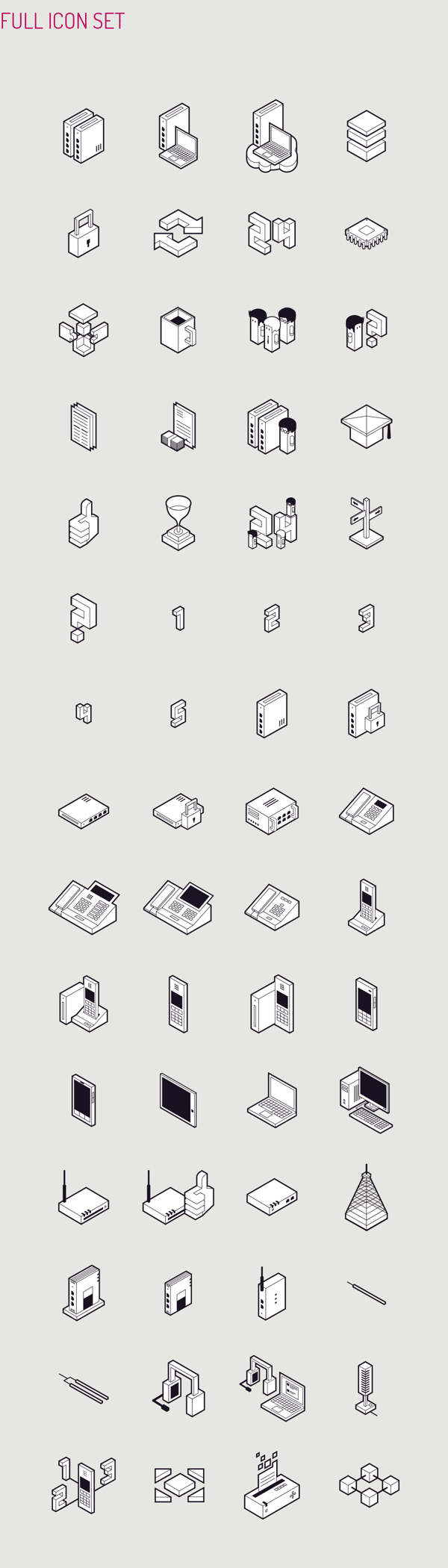 Datera SA - Isometric Icon Set designed by Perconte