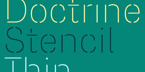 Doctrine Stencil - Display Typeface by Virus Doctrine Stencil - Display Typeface by Virus