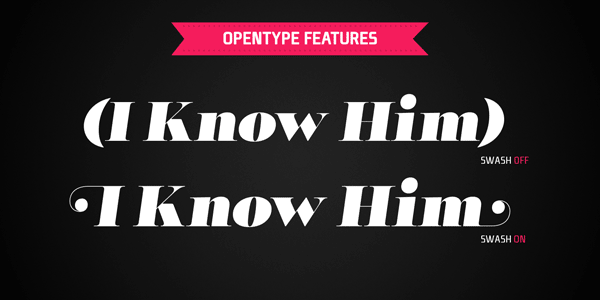 Encorpada Classic - OpenType Features