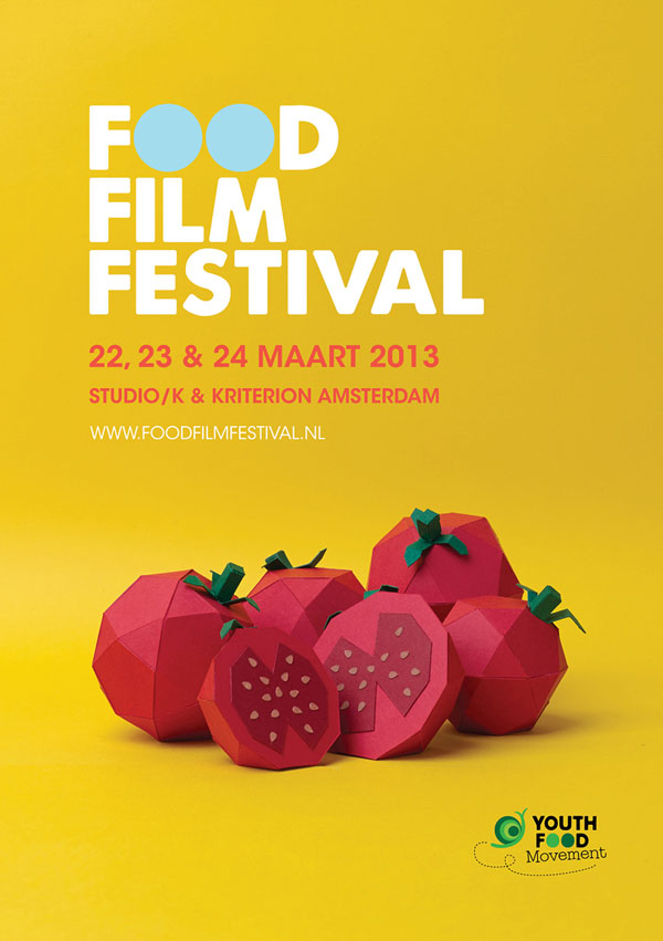 Food Film Festival Poster Paper Artwork by Alexis Facca Food Film Festival Poster Paper Artwork by Alexis Facca