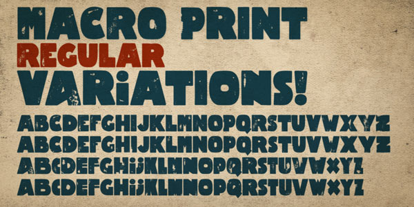 Macro Print Regular Variations Macro Print Regular Variations