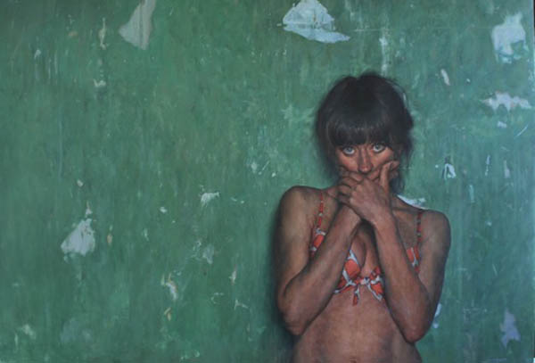 Magda Green - Painting by Alex Russell Flint