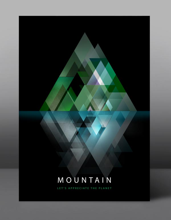 Mountain - Let's appreciate the planet - Graphic Poster Series by jDstyle