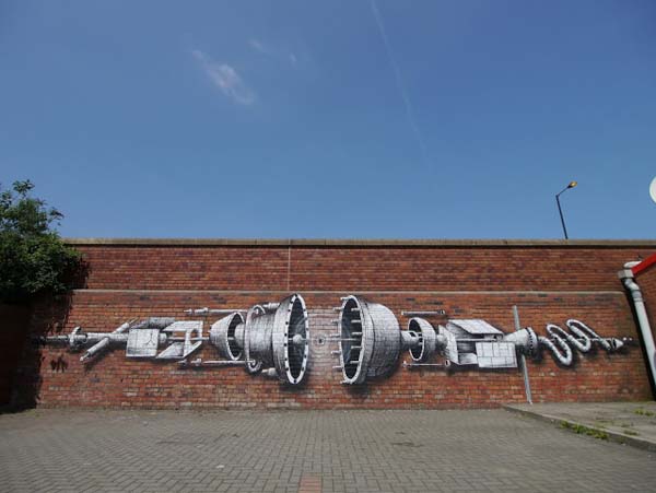 Phlegm Street Art Painting - Atlas way, Sheffield