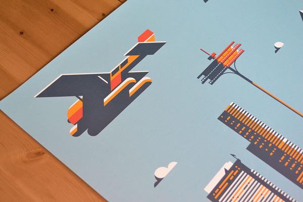Plane Seattle Artwork by Rick Murphy