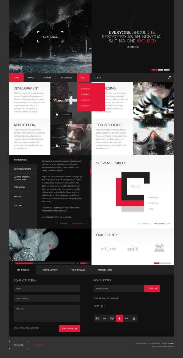 SUSPENSE - Responsive HTML Template by Entiri