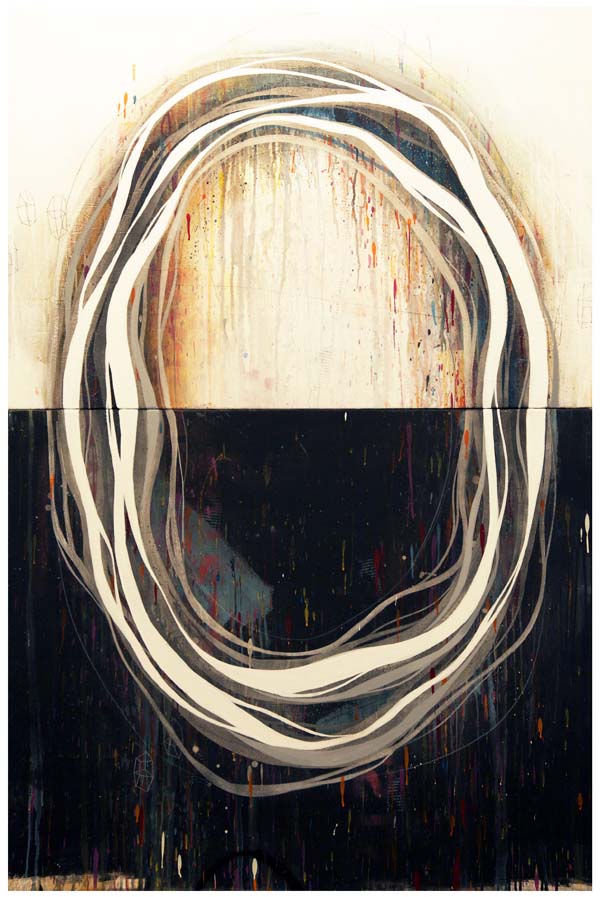 Yesterday is History, Tomorrow is a Mystery, Today is Where I Want To Be - painting by Erik Otto