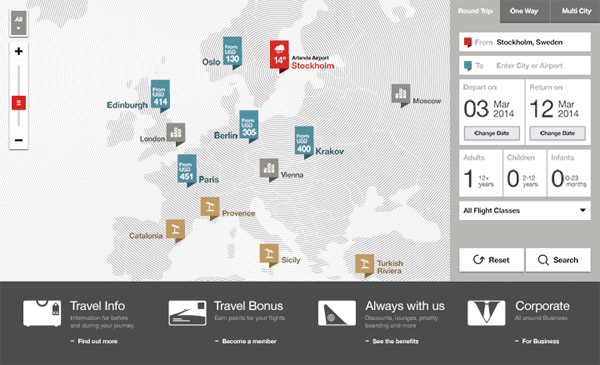 The Future of Airline Websites - Web Design and User Experience Case Study by Fi - Select Destination The Future of Airline Websites - Web Design and User Experience Case Study by Fi - Select Destination