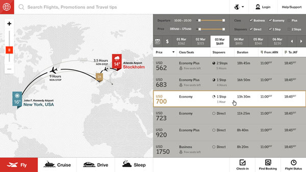 The Future of Airline Websites - Web Design and User Experience Case Study by Fi - Available Flights The Future of Airline Websites - Web Design and User Experience Case Study by Fi - Available Flights