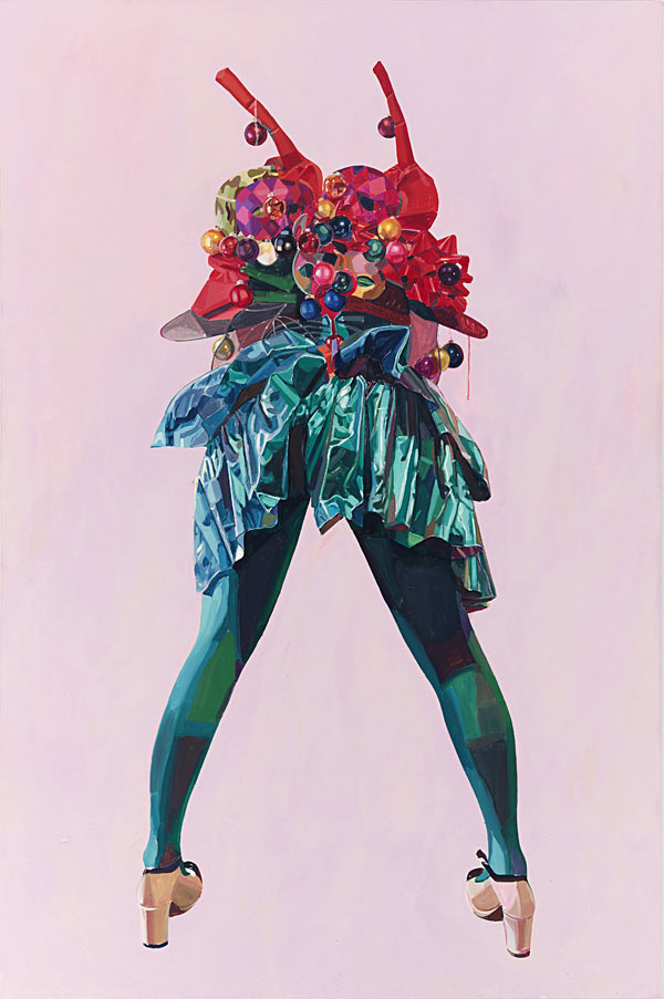 Blue Dress - Painting by Celeste Rapone