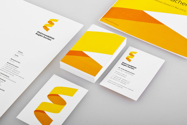 Elektromobilität Region Aachen - Business Cards - Student Project by Jann de Vries and Stefan Zimmermann