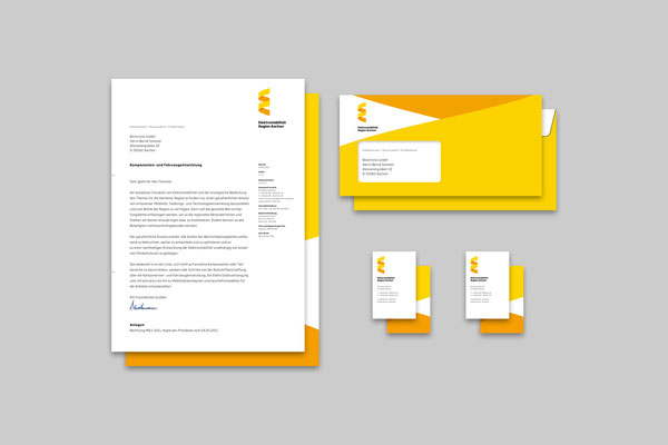 Elektromobilität Region Aachen - Stationery - Student Project by Jann de Vries and Stefan Zimmermann