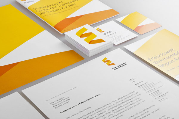 Elektromobilität Region Aachen - Visual Identity - Student Project by Jann de Vries and Stefan Zimmermann