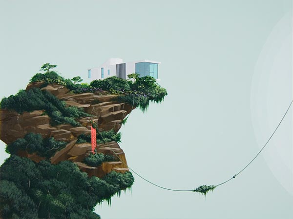 Highline - Painting by Dean Monogenis