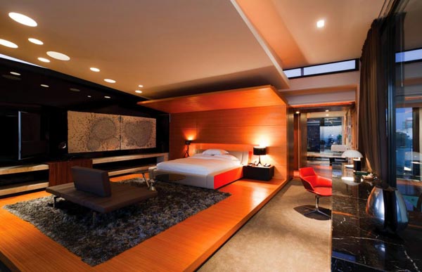 Living Room of the Cliff House in Senegal by SAOTA