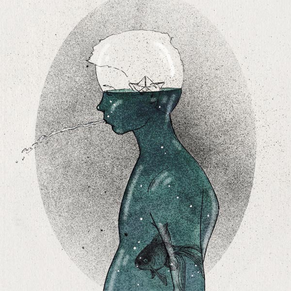 Ocean inside me - Illustration by Slava Triptih