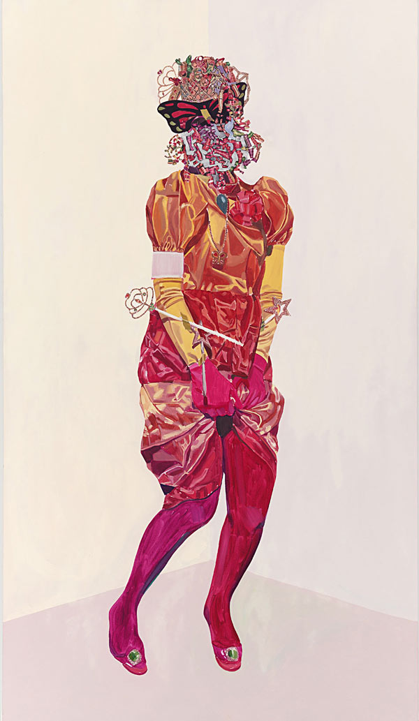 Pink Dress - Painting by Celeste Rapone