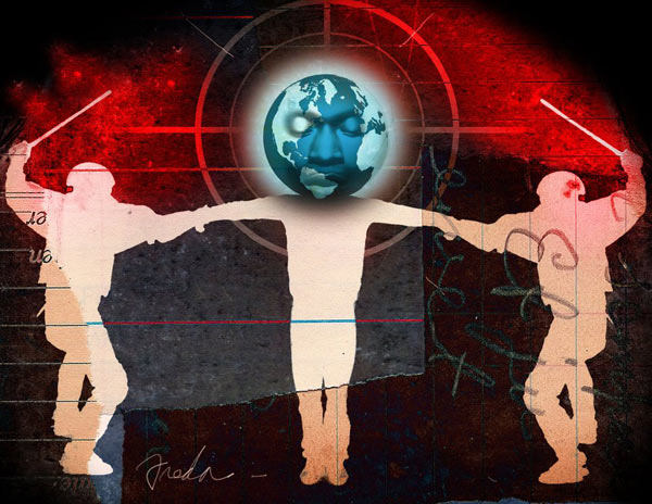 You are the world - Illustration by Anthony Freda for the peaceful protestors in Turkey who are being brutalized