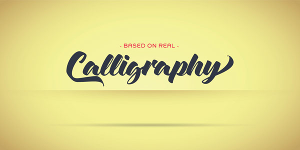 Zulia Typeface - Based on real Calligraphy