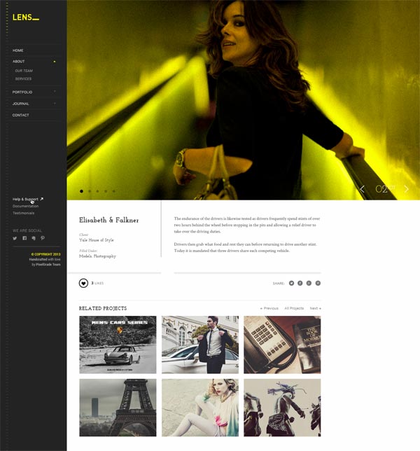 Lens Portfolio Project Page