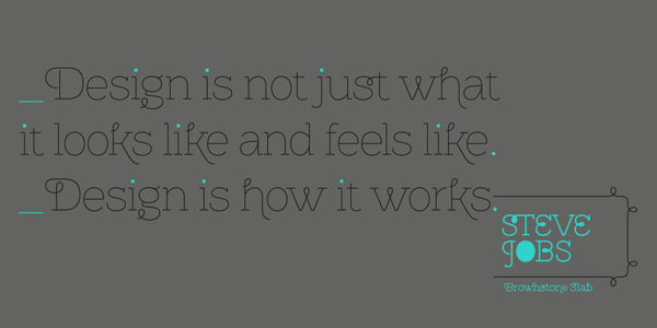 Brownstone Slab - Text Sample