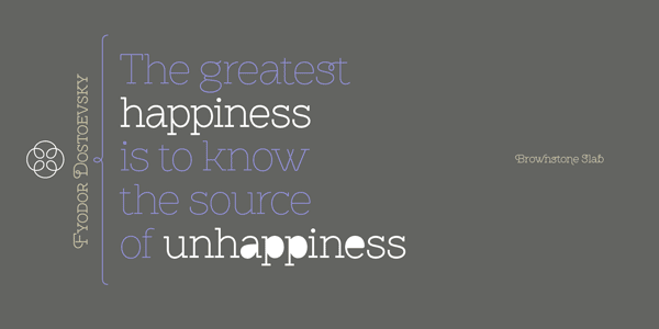 Brownstone Slab typefaces by Sudtipos