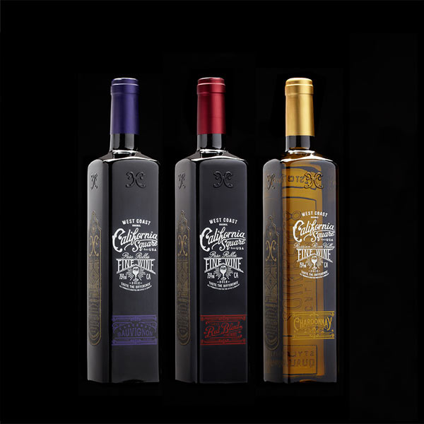California Square bottles by Stranger & Stranger