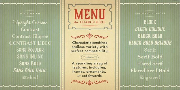 Charcuterie - type samples