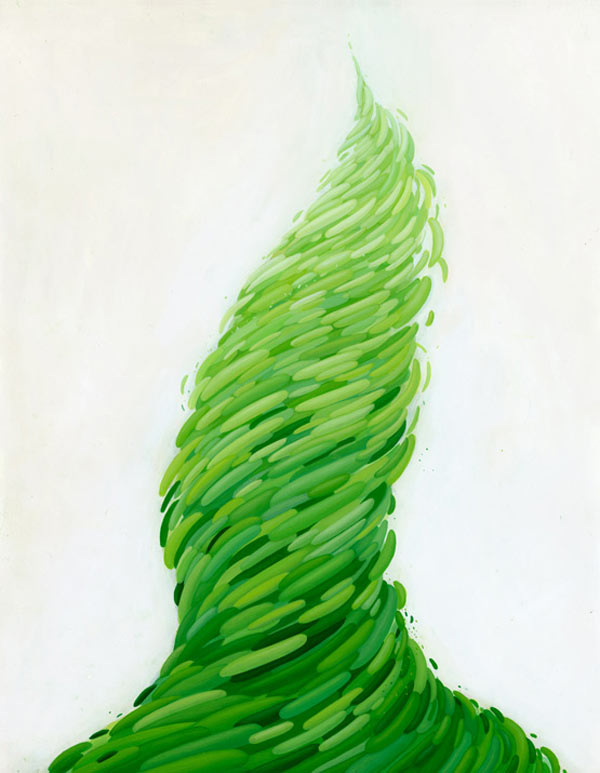 Funnel - acrylic on paper artwork by Brendan Monroe