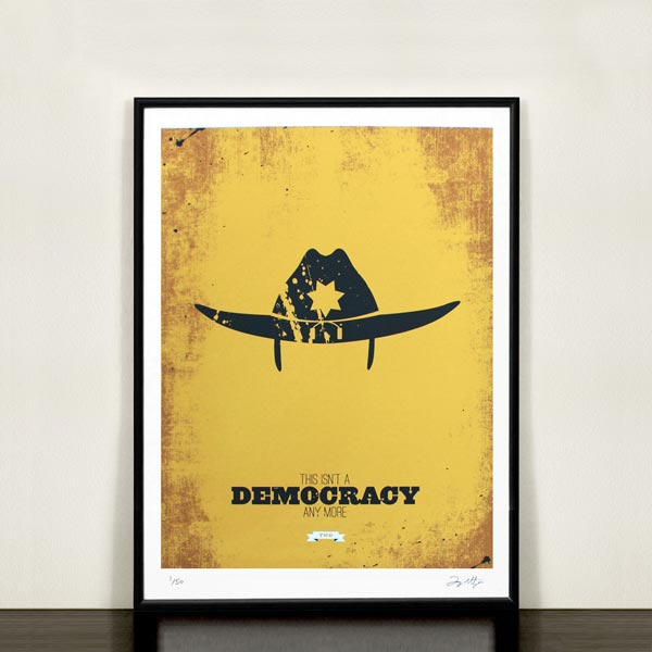 Rick - Minimalist Walking Dead Print by Design Different