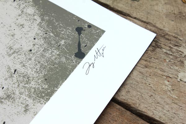 Signed Minimalist Walking Dead Print by Design Different