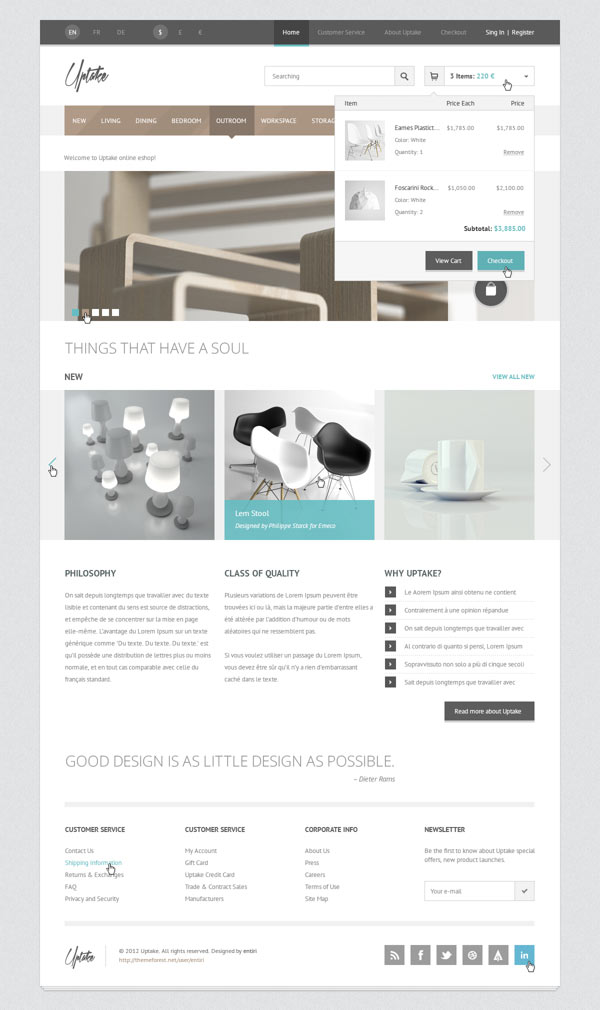 Uptake WooCommerce WordPress Shop Theme by Entiri