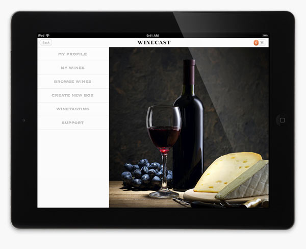 Winecast - Web Design by Anagrama