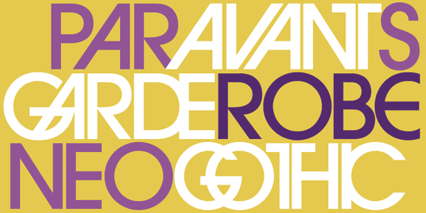 Avant Garde Gothic Typeface