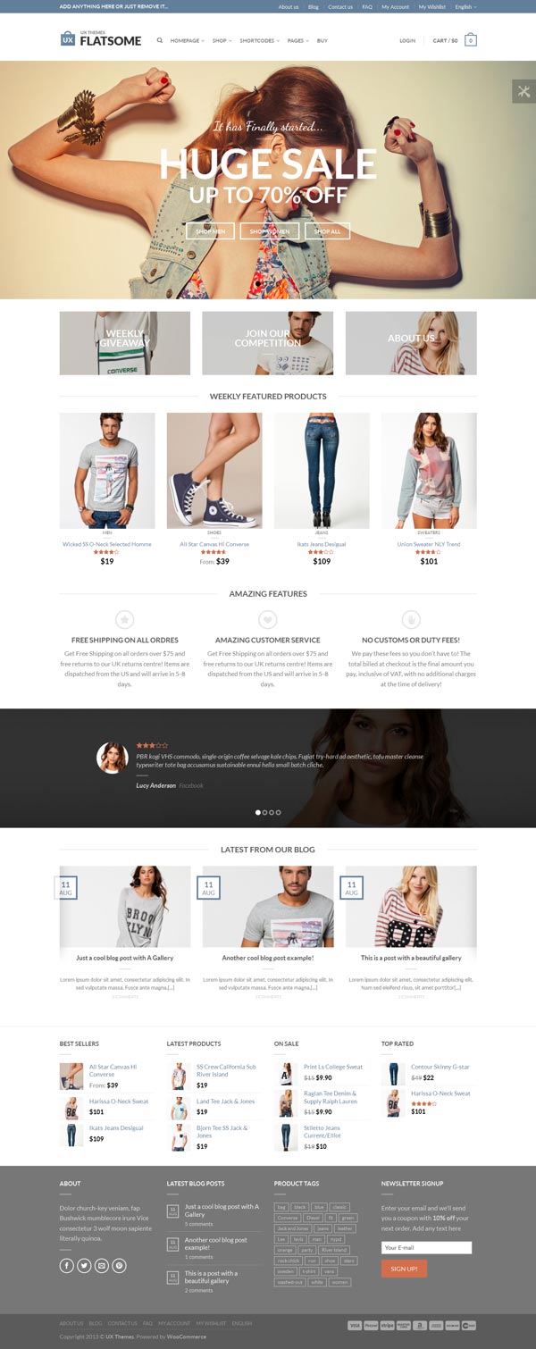 Flatsome Responsive WooCommerce Shop Theme