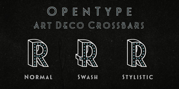 Le Havre Layers OpenType Art Deco Crossbars Le Havre Layers OpenType Art Deco Crossbars